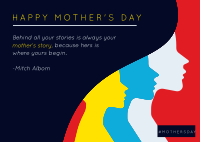 Mother's Story Postcard