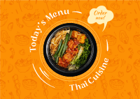 Thai Cuisine Postcard