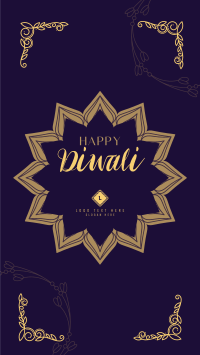 Ornamental Diwali Greeting Facebook Story