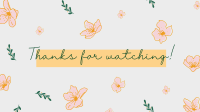 Pattern Of Flowers YouTube Video Design