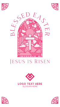 Easter Stained Glass Instagram Story Image Preview