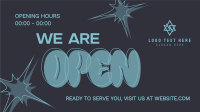 Trendy We're Open Facebook Event Cover