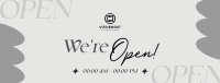 We're Open Now Facebook Cover Image Preview