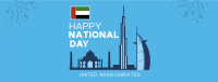 UAE National Day Landmarks Facebook Cover Design