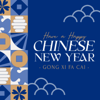 Chinese New Year Tiles Linkedin Post