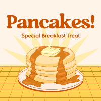 Retro Pancake Breakfast Instagram Post Design