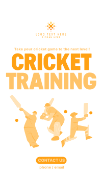 Cricket Training Camp TikTok Video Design