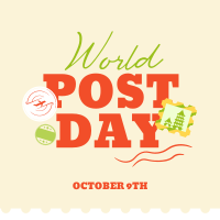 World Post Day Instagram Post Design