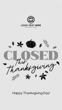 Closed for Thanksgiving TikTok Video