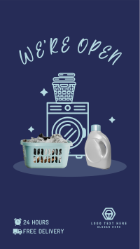 Laundry Shop Launch Instagram Story