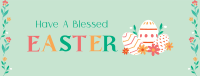 Floral Easter Facebook Cover