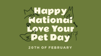 Cute Pet Greeting Facebook Event Cover