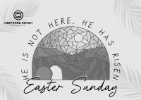 Modern Easter Sunday Postcard Image Preview