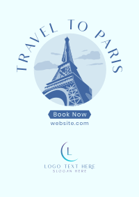 Paris Travel Booking Poster