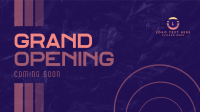 Abstract Shapes Grand Opening Facebook Event Cover