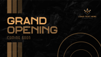 Abstract Shapes Grand Opening Facebook Event Cover