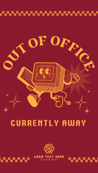 Retro Out Of Office Facebook Story