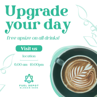 Free Upgrade Upsize Coffee Instagram Post Image Preview