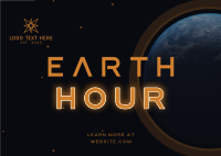 60 Minutes Earth Postcard