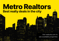 Metro Realtors Postcard