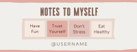 Note to Self List Facebook Cover Image Preview