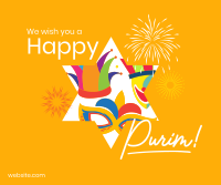 Purim Festival Facebook Post