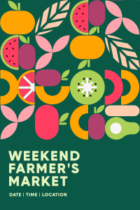 Weekend Farmer’s Market Pinterest Pin