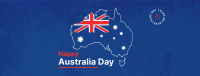 Australian Map Stroke Facebook Cover Design