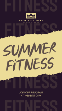 Getting Summer Fit Instagram Reel Design