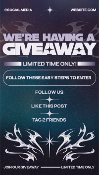 Y2K Giveaway Announcement Instagram Story