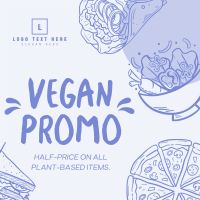 Plant-Based Food Vegan Instagram Post Design