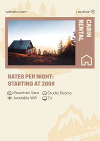 Cabin Rental Features Flyer