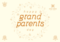 Grandparents Day Greetings Postcard Image Preview