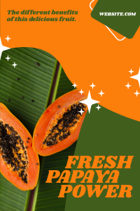 Fresh Papaya Power Pinterest Pin