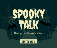 Spooky Talk Facebook Post Design