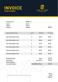 Handyman Tools Invoice