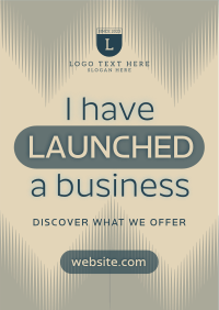 Minimal Conservative Business Launch Flyer