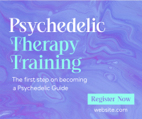 Psychedelic Therapy Training Facebook Post Design