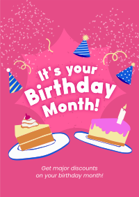 It's your Birthday Month Poster