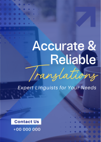 Corporate Reliable Translator Service Flyer