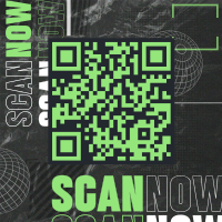 Modern Brutalist QR Code