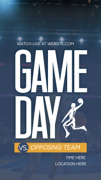 Basketball Game Day Facebook Story Design