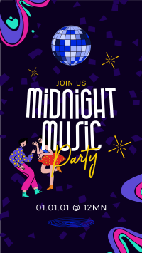 Midnight Music Party Facebook Story