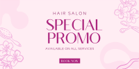 Beauty Salon Discount Twitter Post