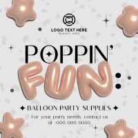 Elegant Party Supplies Instagram Post Design