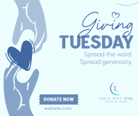 Give back this Giving Tuesday Facebook Post Design