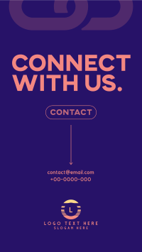 Connect With Us Modern TikTok Video Design