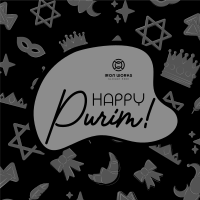 Purim Symbols Instagram Post