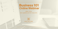 Business 101 Webinar Twitter Post