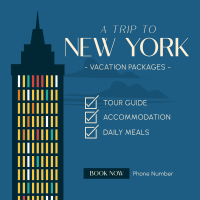 NY Travel Package Instagram Post Design